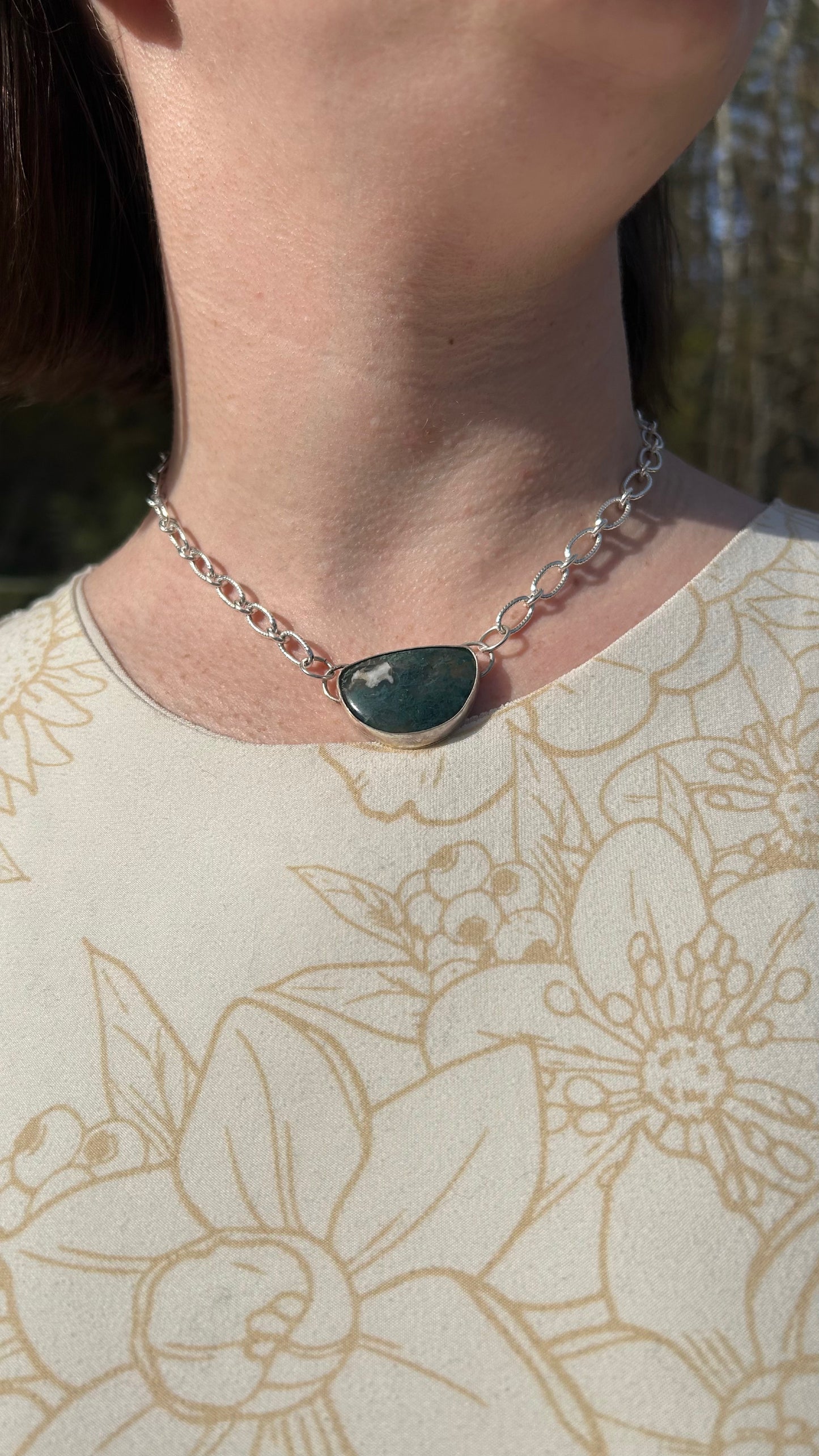 Moss Agate Choker