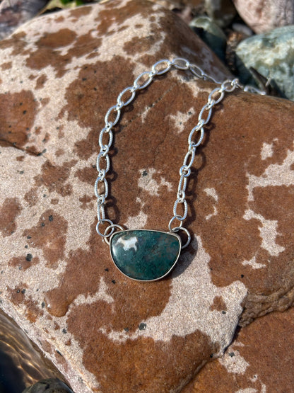 Moss Agate Choker